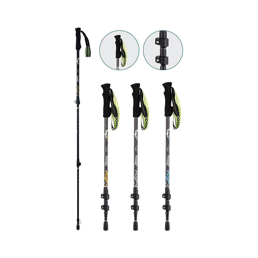 3-Section Telescopic Carbon Fiber Trekking Poles