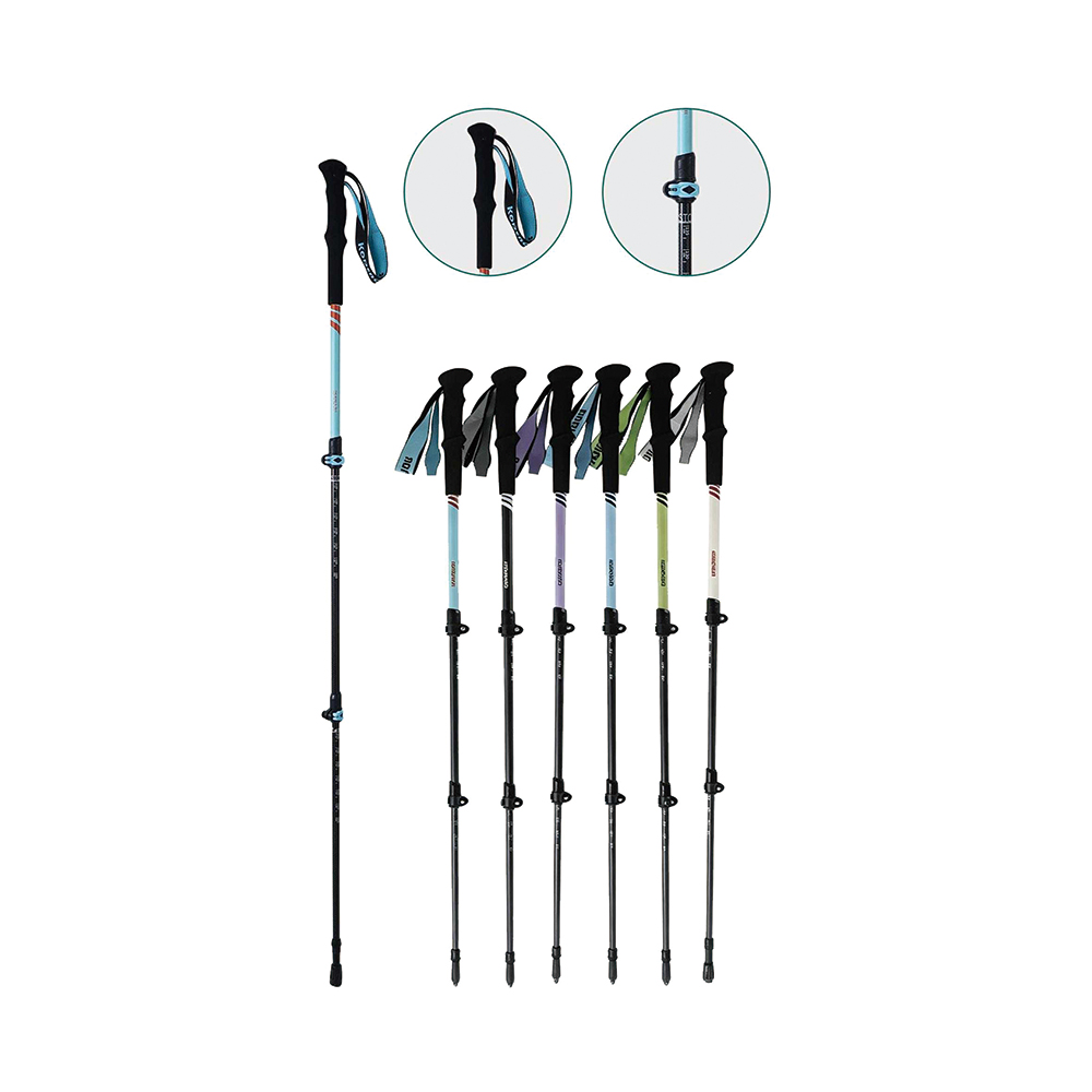 3-Section Telescopic 3K Carbon Fiber Trekking Poles