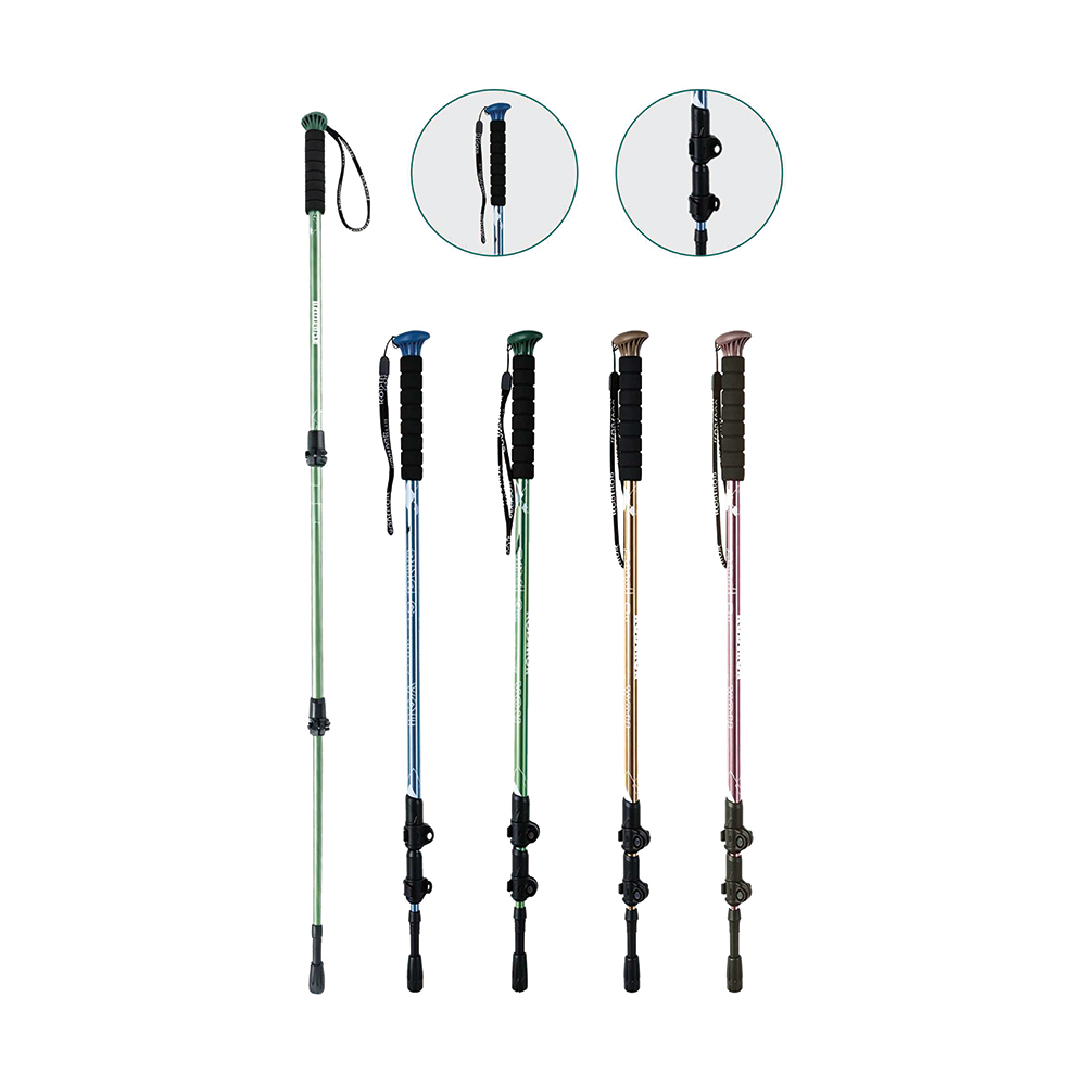 Telescopic Aluminum Trekking Poles with External Lock
