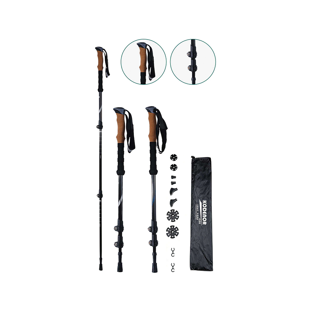 Carbon Fiber Trekking Poles with External Lock