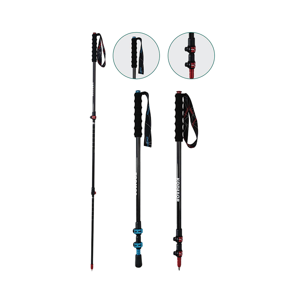 Telescopic 3K Carbon Fiber Trekking Poles