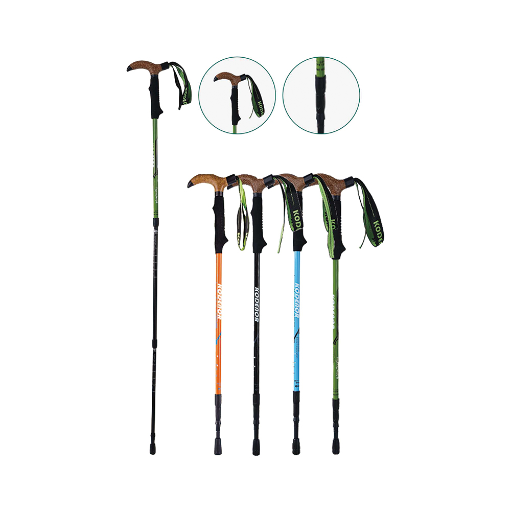 Aluminum 7075 Trekking Sticks with Spiral Lock System
